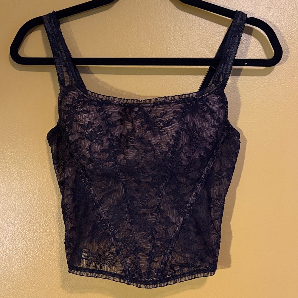 Victoria's Secret Black Lace Top